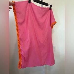 Aerie Pink Wrap with Orange Accents